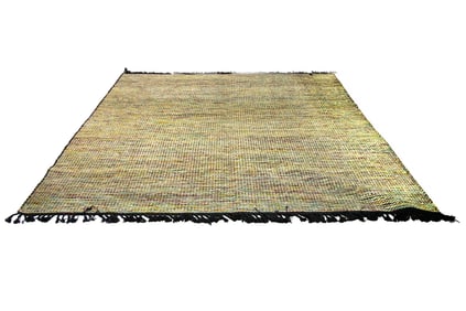 A contemporary hand made carpet