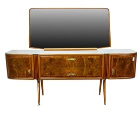 An Italian Mid-Century Modern Carlo de Carli (Italy, 1910-1999) commode with mirror
