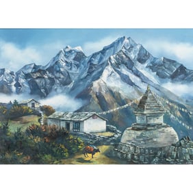 Painting, Tibetan School (20th century), Senator Feinstein Estate