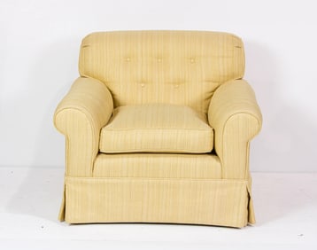 A custom upholstered club chair, Senator Feinstein Estate