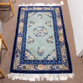 A Chinese carpet, 2'7" x 5'1", Senator Feinstein Estate