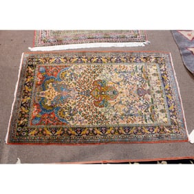 A Chinese Tabriz style carpet, 3'1" x 4'11", Senator Feinstein Estate