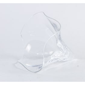 A Steuben glass study of a Soaraing Eagle, Senator Feinstein Estate