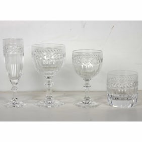 A suite of Villeroy & Boch glass stemware in the Miss Desiree pattern, Senator Feinstein Estate
