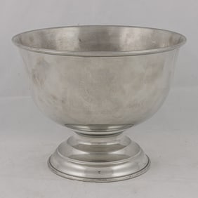 A Salisbury Pewter presentation bowl, Senator Feinstein Estate
