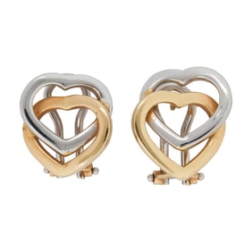 A pair of Carino 18k bi-color gold earrings