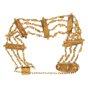 A gold gold bracelet