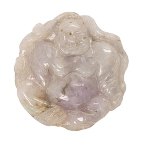 A lavender jade carving