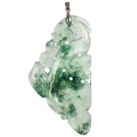 A carved jade pendant