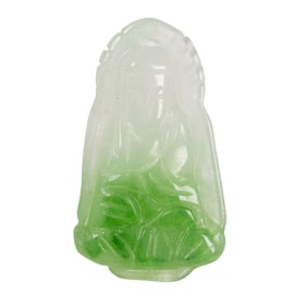 A jade Buddha carving
