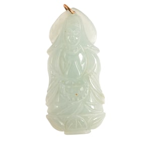 A carved jade pendant