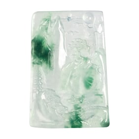 A carved jade pendant