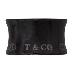 A Tiffany & Co. polished titanium ring