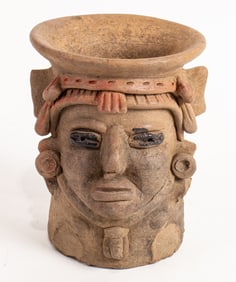A Veracruz effigy face pot