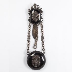 A Victorian pocketwatch chatelain