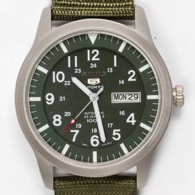 A Seiko "5 Sports" watch