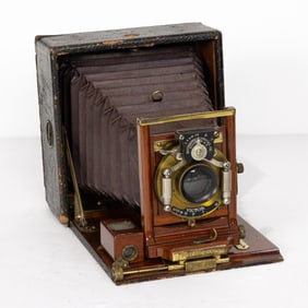 A Rochester Optical Company Pony Premo No.5 folding bed camera