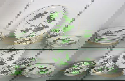 A Wedgwood for porcelain partial dinner service in the Chinese Tigers pattern