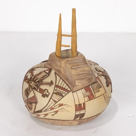 A Hopi Pueblo vessel with ladder