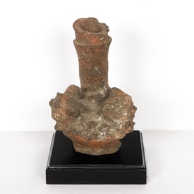 An Igbo terracotta ceremonial vessel
