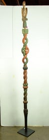 An African polychrome linguist's staff