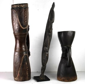 An African wood bellows for blacksmithing