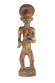 A Yiman hook figure and two drums