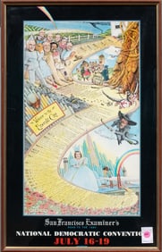 A S.F. National Democratic Convention poster, Senator Feinstein Estate