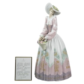 A large Lladro porcelain figure 'Spring Courtship', signed and numbered to base