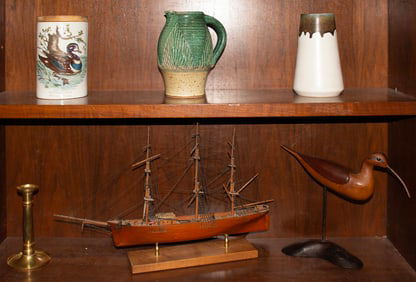 An assembled group of decorative arts