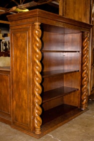 An English style bookcase cabinet, Senator Feinstein Estate