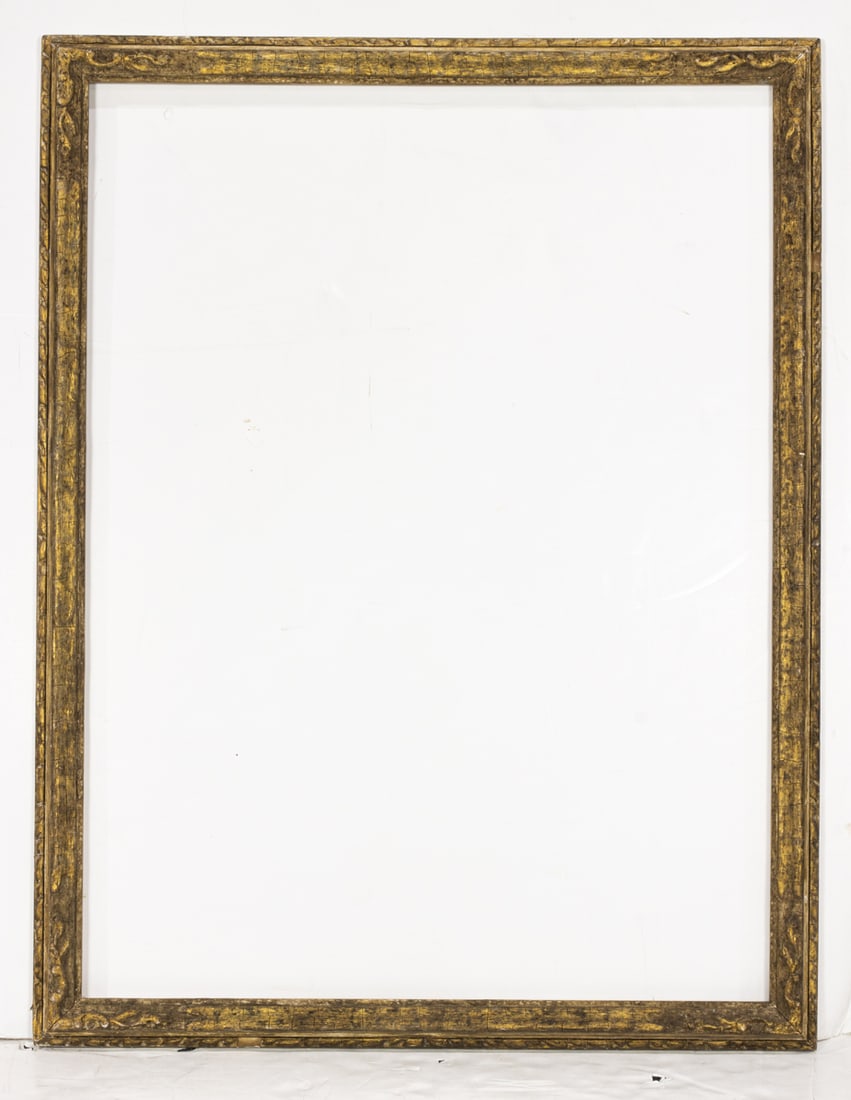 Newcomb Macklin period frame: A Newcomb Macklin period frame, 36"h x 48"w (rabbet); 41"h x 53"w (overall)