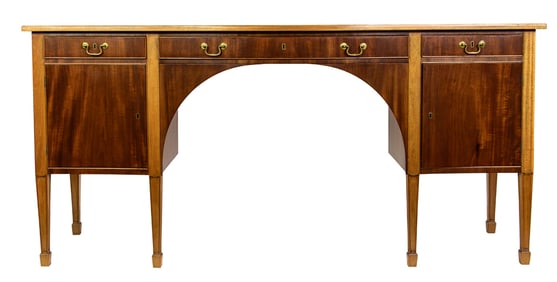 A Frits Henningsen mahogany sideboard in the Sheraton taste