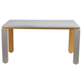 A Contemporary grey lacquer center table