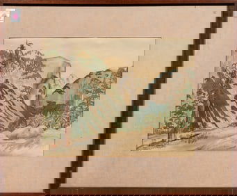 Watercolor, American School (20th century)