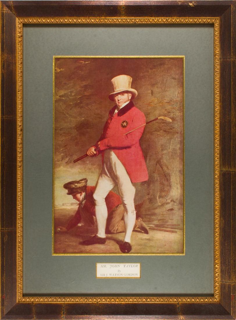 Print, After John Watson Gordon: After John Watson Gordon (Scottish, 1788-1864), "Mr. John Taylor," offset print, overall (with frame): 17"h x 12.5"w