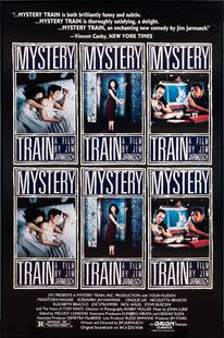 Poster, American School (20th century): American School (20th century), Jim Jarmusch "Mystery Train" Poster, 1989, poster print, overall (with frame): 41.25"h x 27.25"w