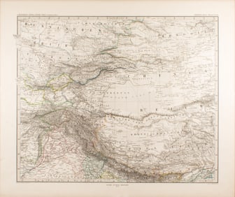Map, After Justus Perthes, Senator Feinstein Estate