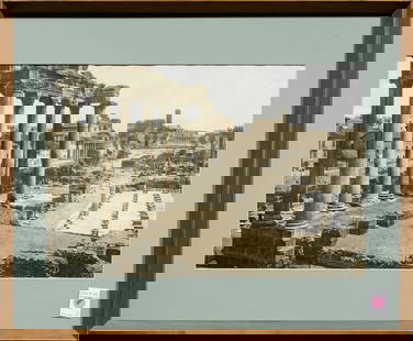 Photograph, Italian School (20th century): Italian School (20th century), Roman Ruins, photographic print, overall (with frame): 20.75"h x 25"w