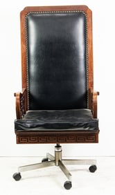A Chinese hardwood office chair