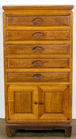 Chinese hardwood cabinet, Senator Feinstein Estate