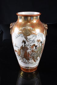 A Japanese Kutani vase