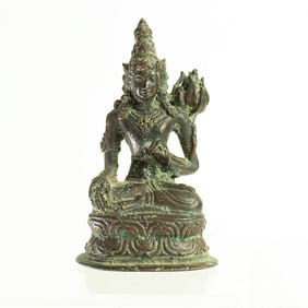 A South Asian bronze Hindu figure