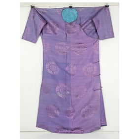 A Chinese purple-ground gentleman's robe