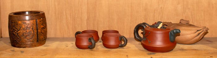 (lot of 7) Chinese Yixing tea articles