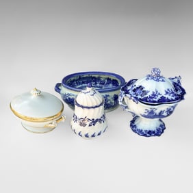 Group of Four Porcelain Articles