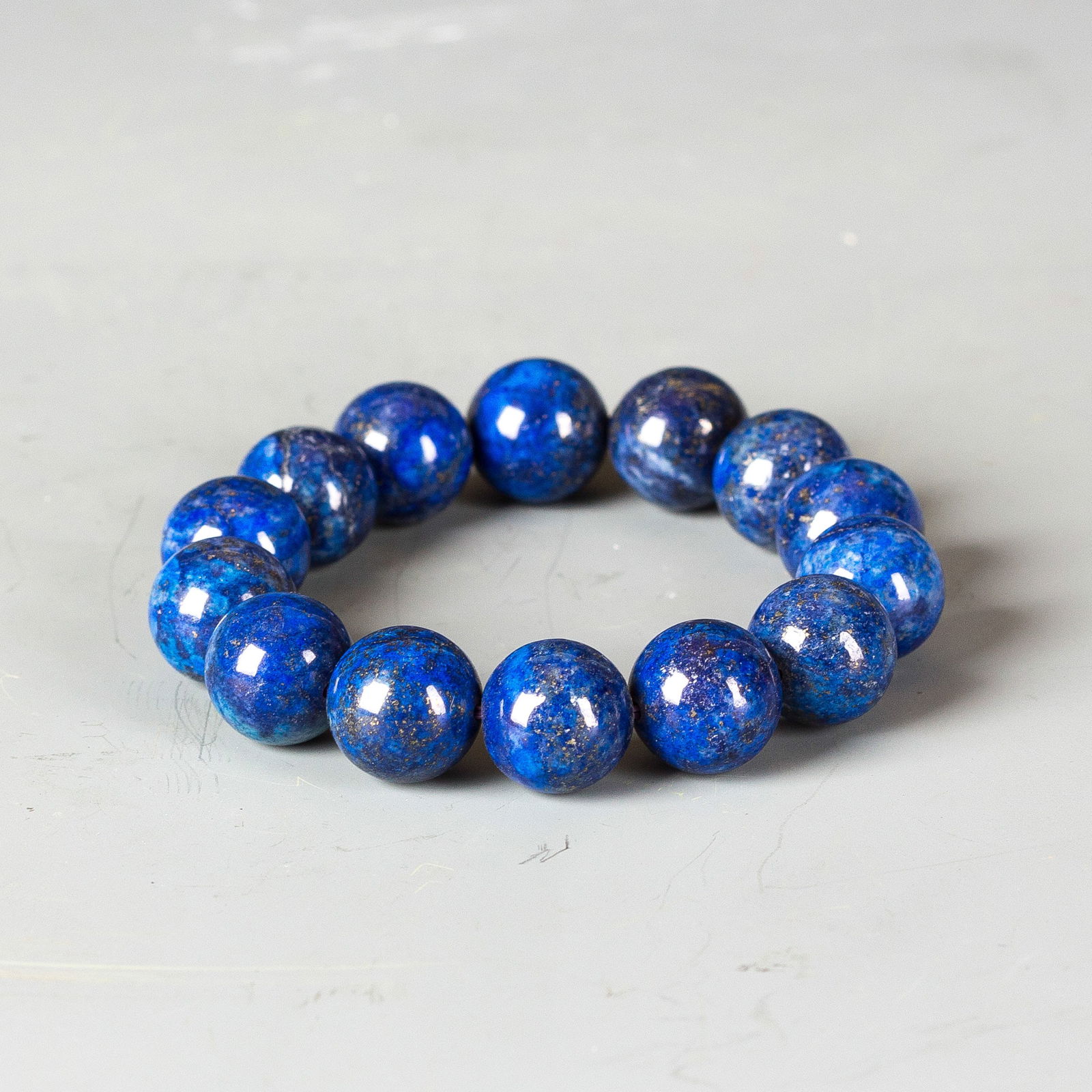 Lapis Lazuli Bead Bracelet (1 of 2)