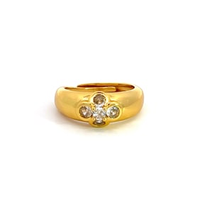 Lab-Diamond and Sterling Silver Ring