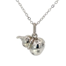 Double-Gourd-Shaped Pendant and Necklace