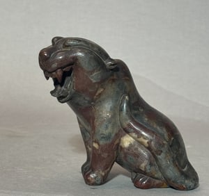 Antique Korean Hard Stone Tiger, 19th Century